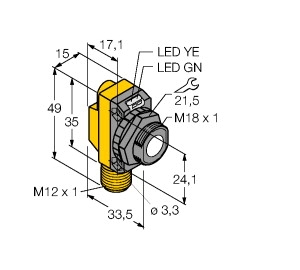 工作原理電感式角度傳感器TURCK，圖爾克技術(shù)參數(shù)